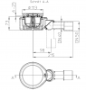 Размеры и чертеж сифона HL520F