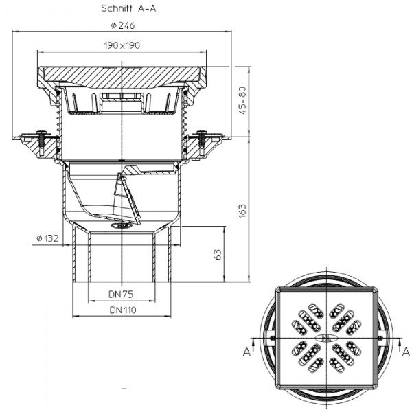 Размеры трапа HL3100TG