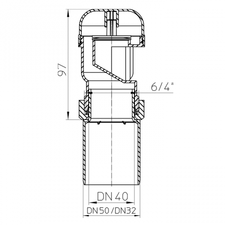 Размеры и чертеж клапана HL904