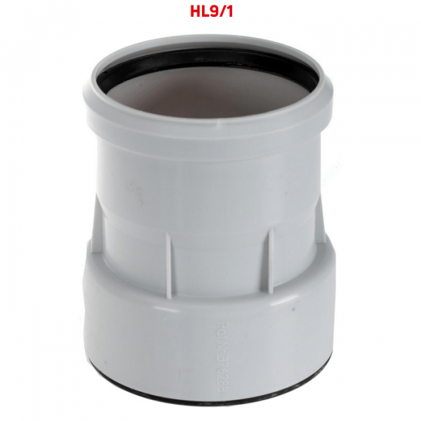 Переходник HL9/1 для перехода с DN110 ПП/ПВХ на сталь/чугун 110