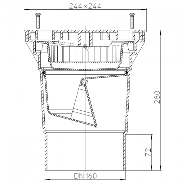 Размеры и чертеж трапа HL606L/5