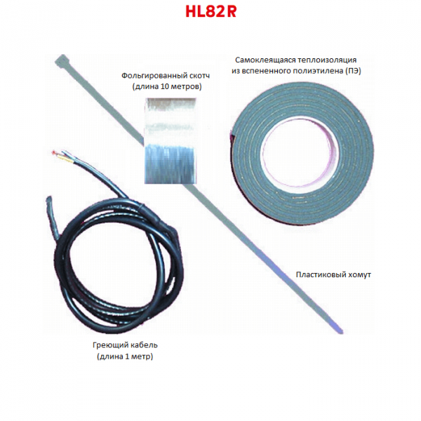Комплект электрообогрева HL82R с греющим кабелем