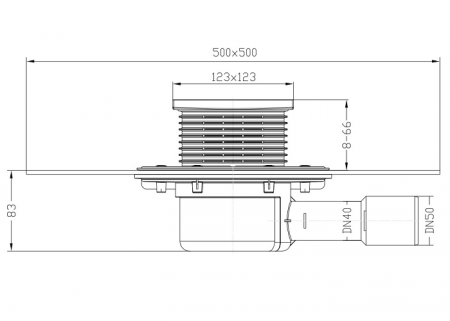 Размеры и чертеж трапа HL510NHPr