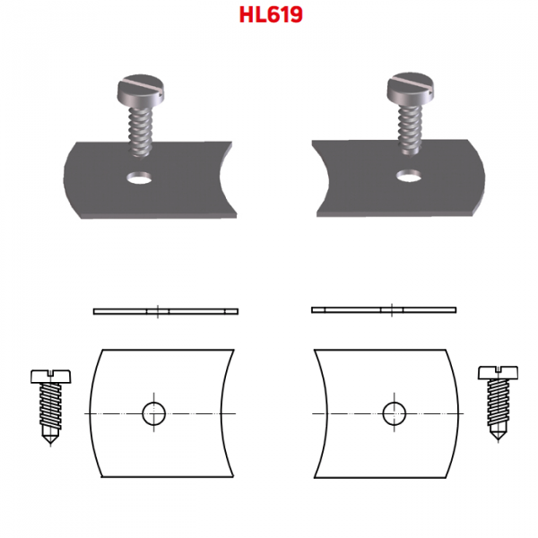 Фиксирующие планки Fixit HL619 из нержавеющей стали