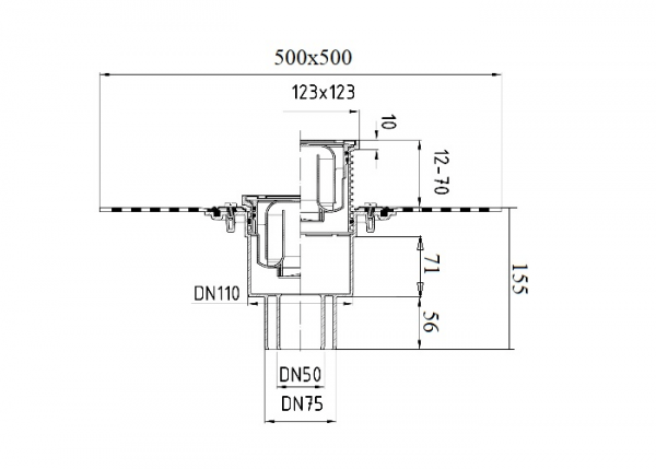 Размеры и чертеж трапа HL310NHPr