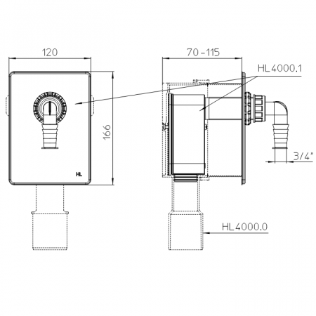 Размеры HL4000.1