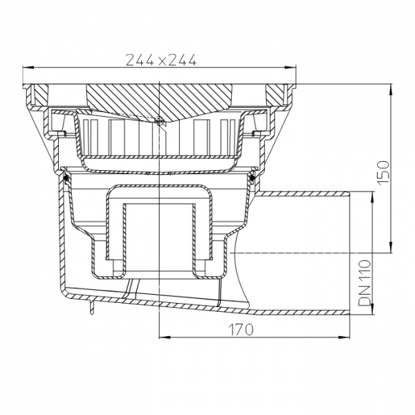 Размеры и чертеж трапа HL605W
