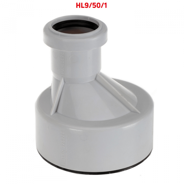 Переходник HL9/50/1 для перехода с DN50 ПП/ПВХ на сталь/чугун 100