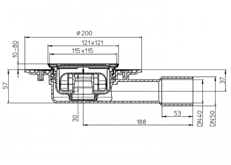 Размеры и чертеж трапа HL90Pr-3000
