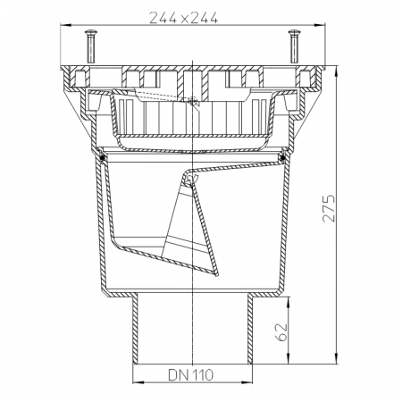Размеры и чертеж трапа HL606L/1