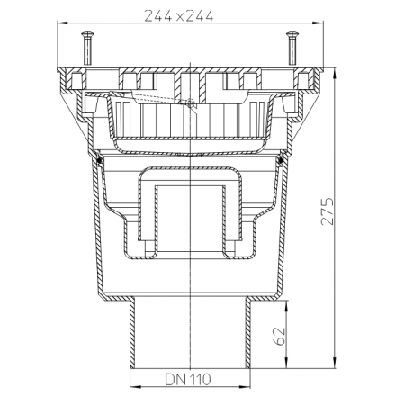 Размеры и чертеж трапа HL606LW/1