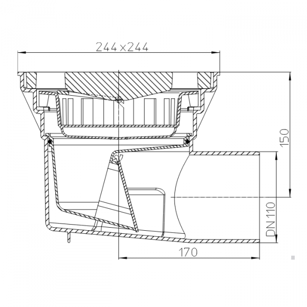 Размеры трапа HL605