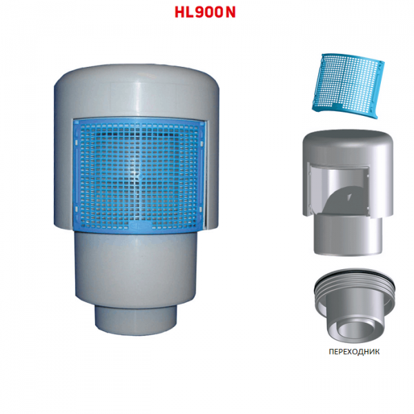 Вентиляционный воздушный клапан HL900N для канализации соединением DN110 с переходником DN50/75