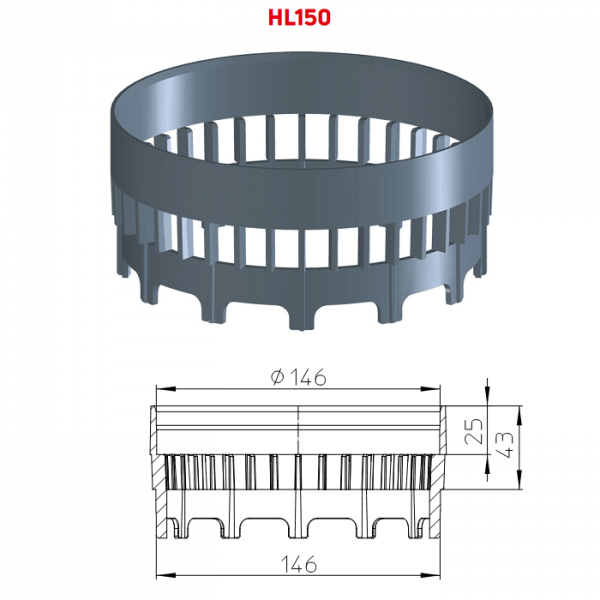 Дренажное кольцо HL150