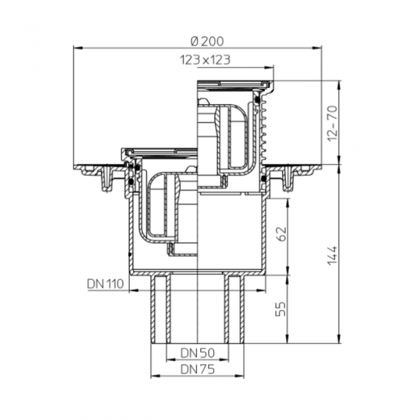 Размеры трапа HL310NPr