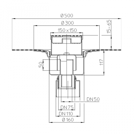 Размеры трапа HL317H